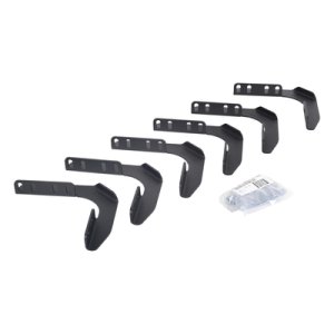 Ford F-350 Running Boards Mounting Brackets - Go Rhino - V-Series V3/RB10 Slim/RB20 Slim - Textured Black - `99-`16 Ford F-350 Running Boards Mounting Brackets - Go Rhino - V-Series V3/RB10 Slim/RB20 Slim - Textured Black - `99-`16